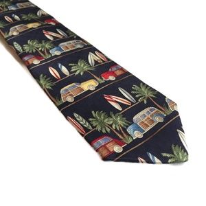 Talbots Kids Surfboard Silk Necktie